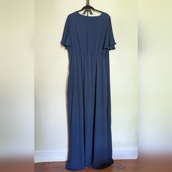 New w/o Tags RSVP Sugar Lips Everlasting Surplice Flutter Sleeve Maxi Size 2X - Picture 3 of 5